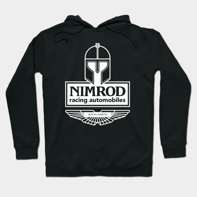 Aston Martin Nimrod Group C Team emblem - 1982 - White print Hoodie by retropetrol